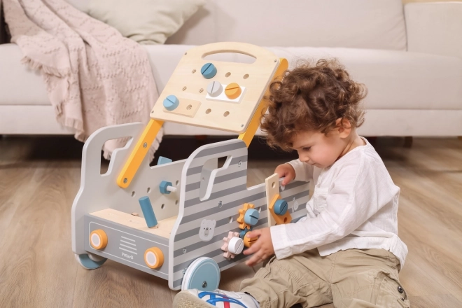 Établi mobile en bois