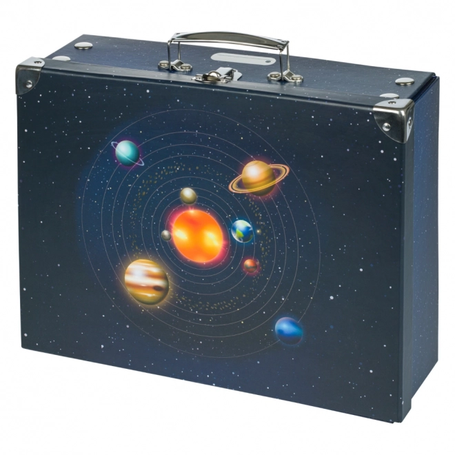 BAAGL Valise d'école pliable Planètes avec ferrures
