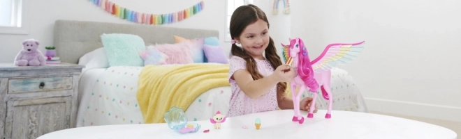 Figurine Barbie Pégase magique avec lumières et sons