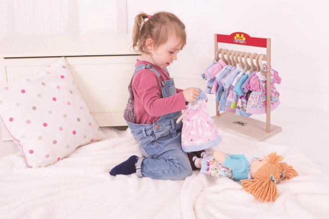 Bigjigs Toys Poupée en tissu Melanie 38 cm