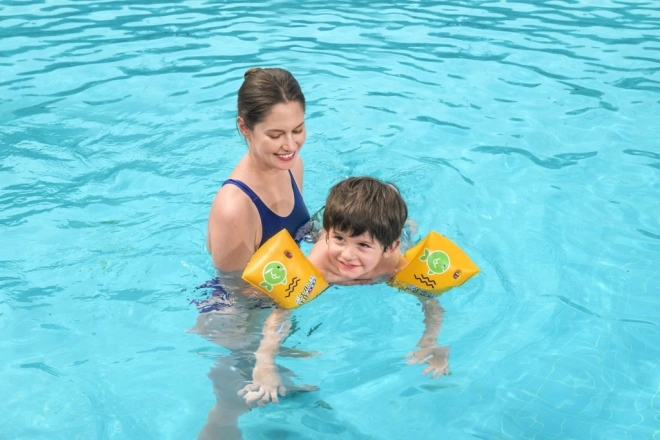 Brassards de natation gonflables jaunes S 25x15cm BESTWAY