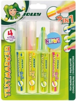 Surligneurs bicolores - set de 4 pièces