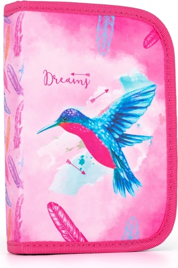 Trousse scolaire à 2 rabats Colibri, vide