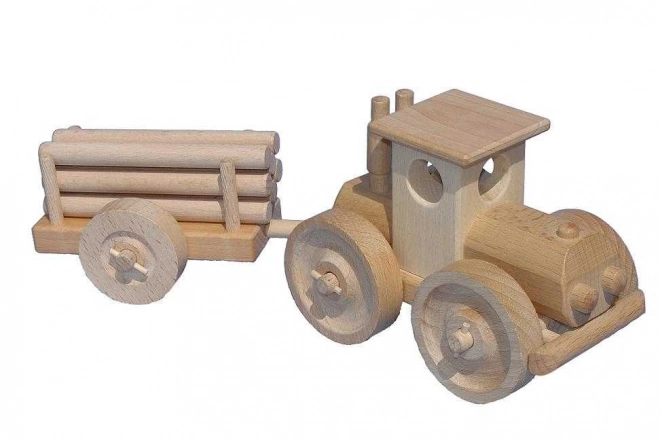 Ceeda Cavity Grand tracteur avec rondins naturel