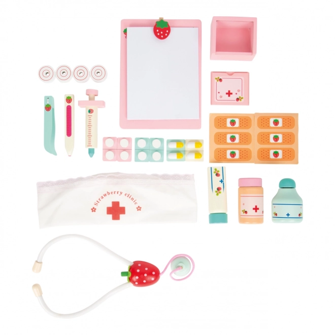 Petite valise de médecin en bois pour enfants Isabel