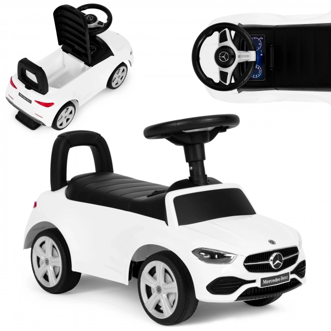 Voiture pour enfants Mercedes C CLASS volant interactif blanc