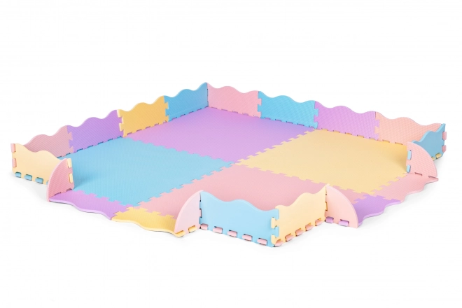 Tapis en mousse coloré pour enfants avec parc 141,5x141,5 cm 24 pcs IPLAY