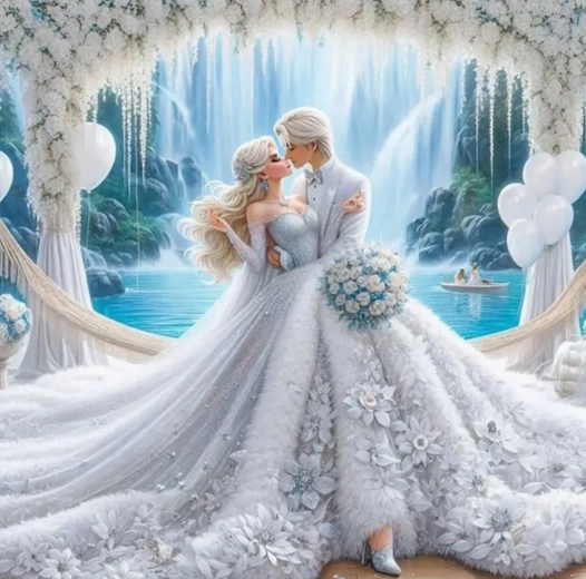 Peinture diamant Mariage 30x40 cm