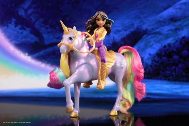 Licorne lumineuse et figurine Sophia & Wildstar