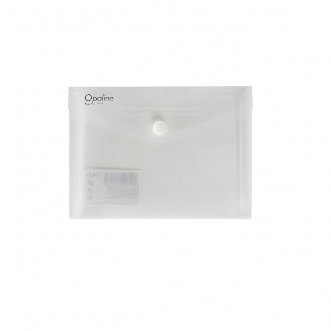 Pochette avec pression pour documents A6 Opaline transparent