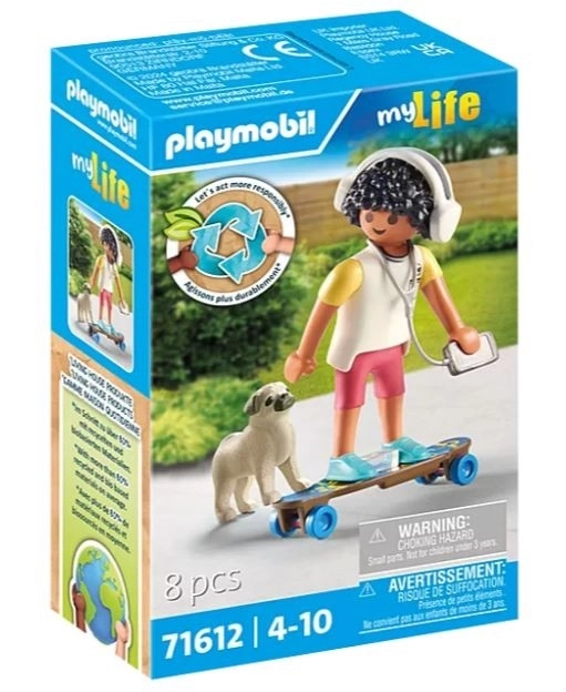 Ensemble de figurines Playmobil : Garçon avec chien