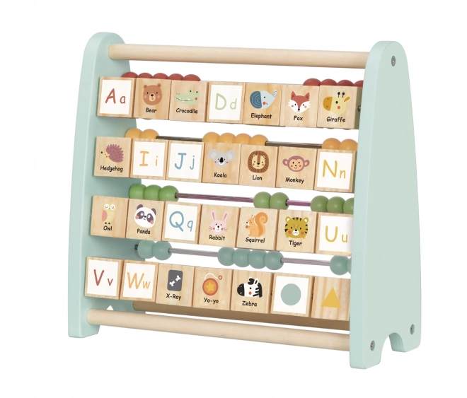 Boulier éducatif en bois et alphabet Tooky Toy