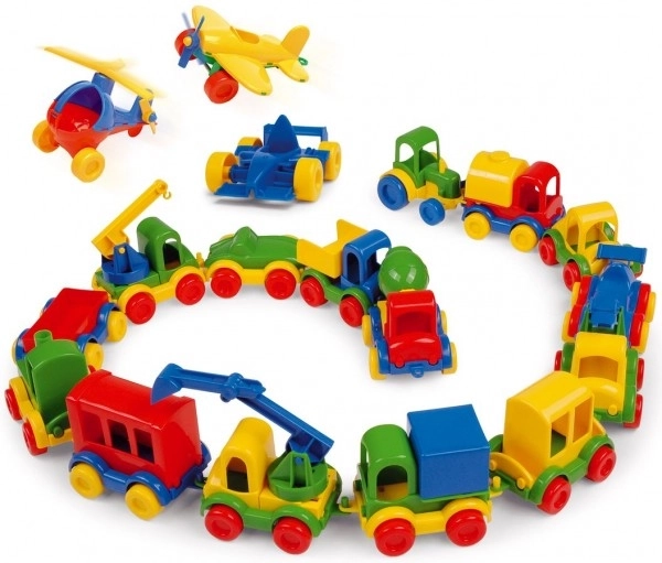 Voitures miniatures Auto Kid en plastique 10cm Wader - 1 pièce
