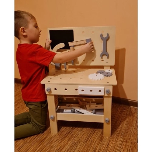 Kruzzel 24820 Atelier en bois pour enfants avec outils