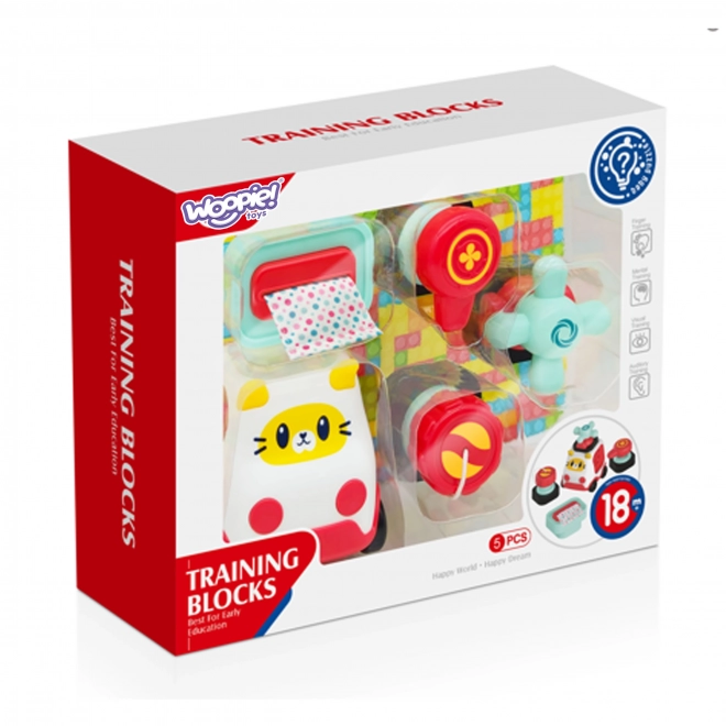 Voiture de construction Montessori chat