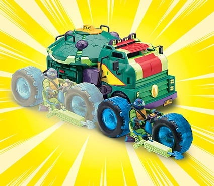 Moto Tortues Ninja avec figurine d'action