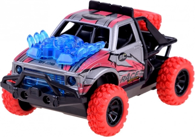 Voiturette métallique 4x4 Predator avec lumières et sons – Predator