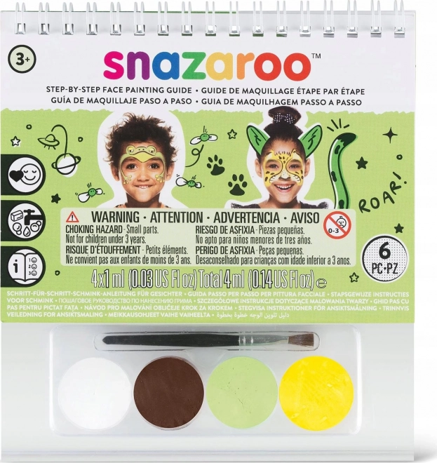 SNAZAROO Couleurs pour le visage avec guide (ensemble vert)
