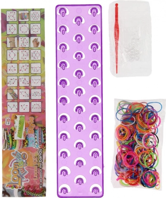 Ensemble de l’élastiques LOOM avec 200 élastiques colorés
