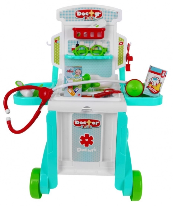 Cabinet médical portable pour enfants 3+ Valise + table + 2 types de chariots + accessoires