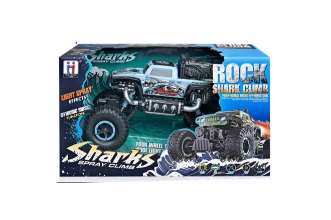 Voiture RC Rock Shark verte