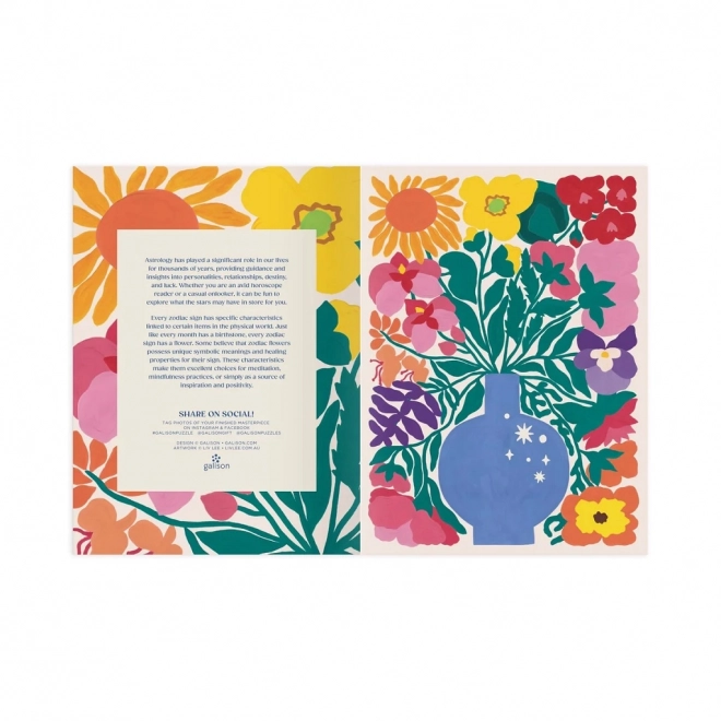 Puzzle Les Fleurs du Zodiaque 1000 pièces