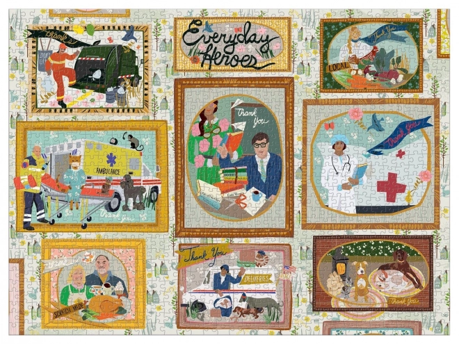 Puzzle GALISON Héros quotidiens 1000 pièces