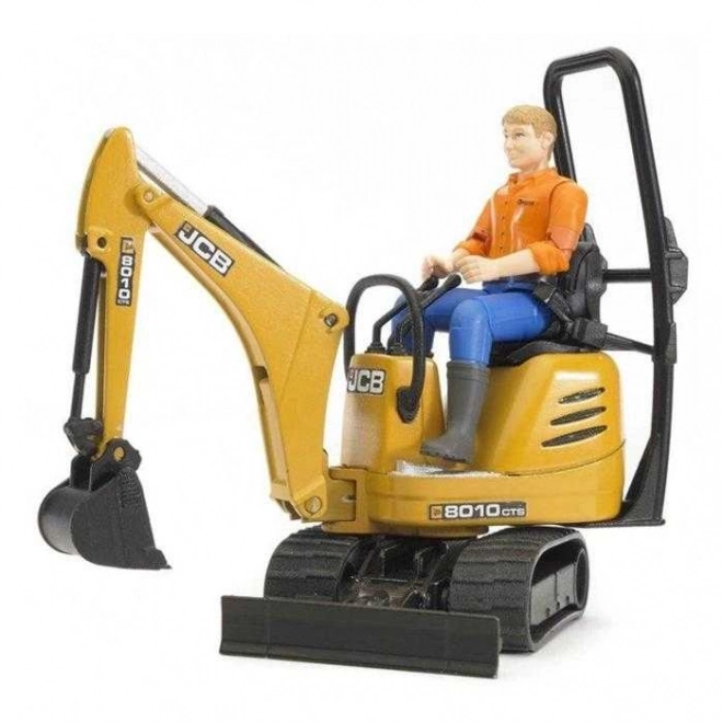 Ensemble de jeu Bruder SUV et mini-pelle à chenilles JCB avec remorque