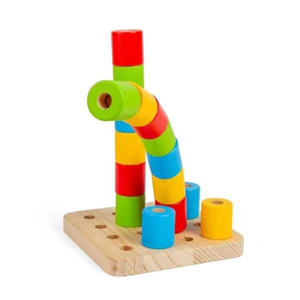 Rouleaux d'équilibre pour enfants sur socle en bois