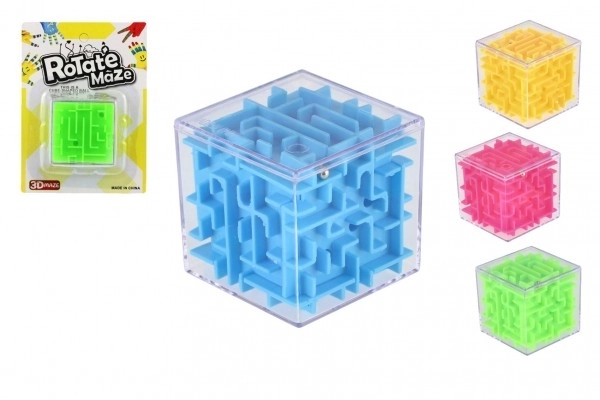 Casse-tête cube plastique 5x5cm assortiment de couleurs