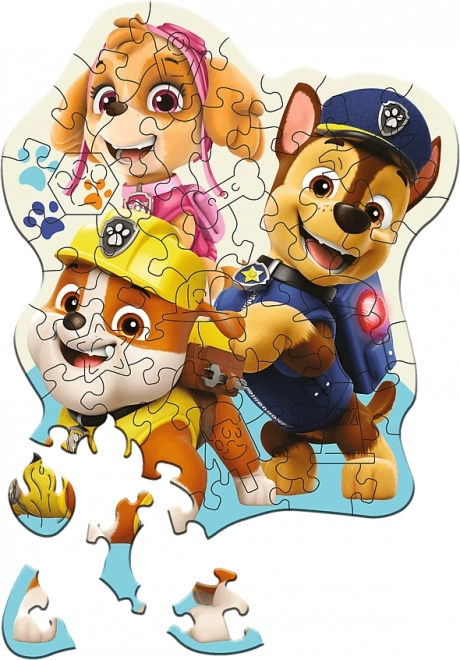 Puzzle en bois réversible Pat' Patrouille 50 pièces