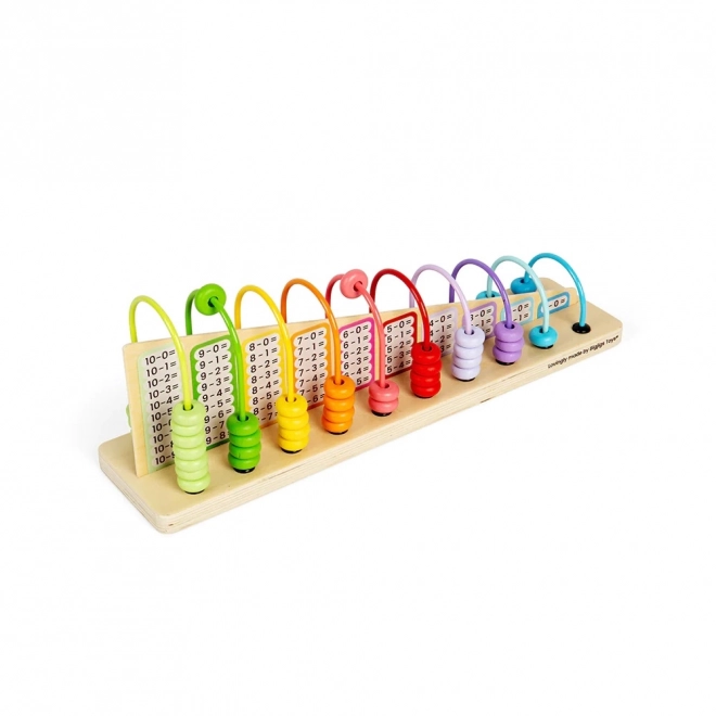 Abacus arc-en-ciel en bois pour enfants