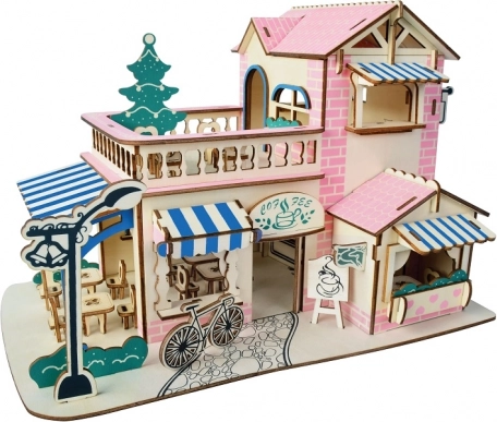 Woodcraft puzzle 3D en bois café