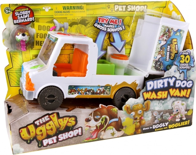 Lave-auto avec figurine Paskudniak – The Ugglys Pet Shop