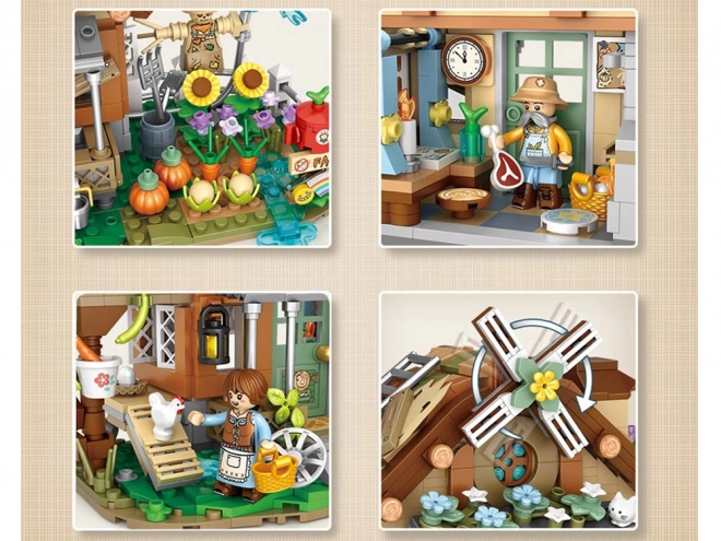 Jeu de construction créatif Ferme Jardin Ferme 899 él ZA5344