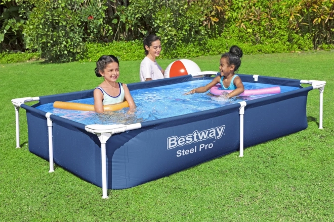 SplashJr Steel Pro 221x150x43 BESTWAY Piscine à ossature + kit de réparation