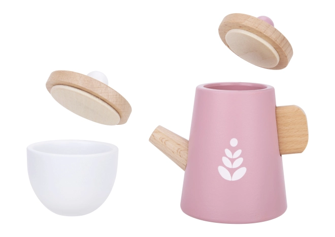 Ensemble de jouets en bois pour le thé pour enfants