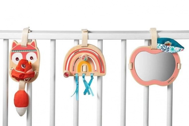 Lilliputiens - Jouets suspendus en bois Renard Alice 9 mois+