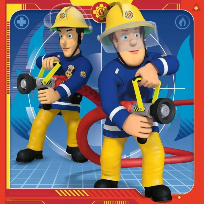 Puzzle Ravensburger Sam le Pompier à la rescousse 3x49 pièces
