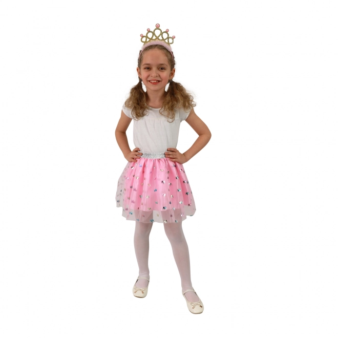 Costume enfant tutu jupe princesse avec diadème
