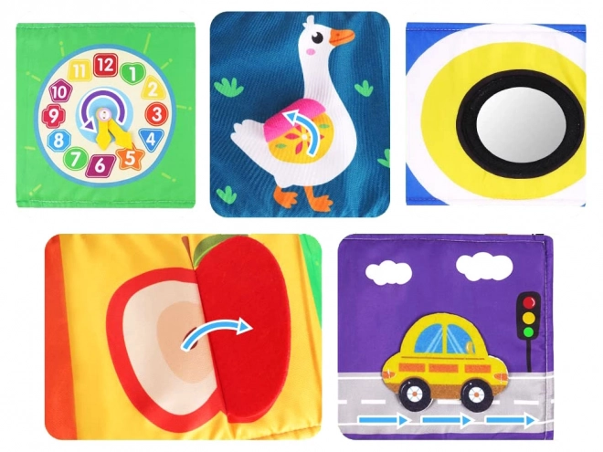 Livre sensoriel pliable pour bébés