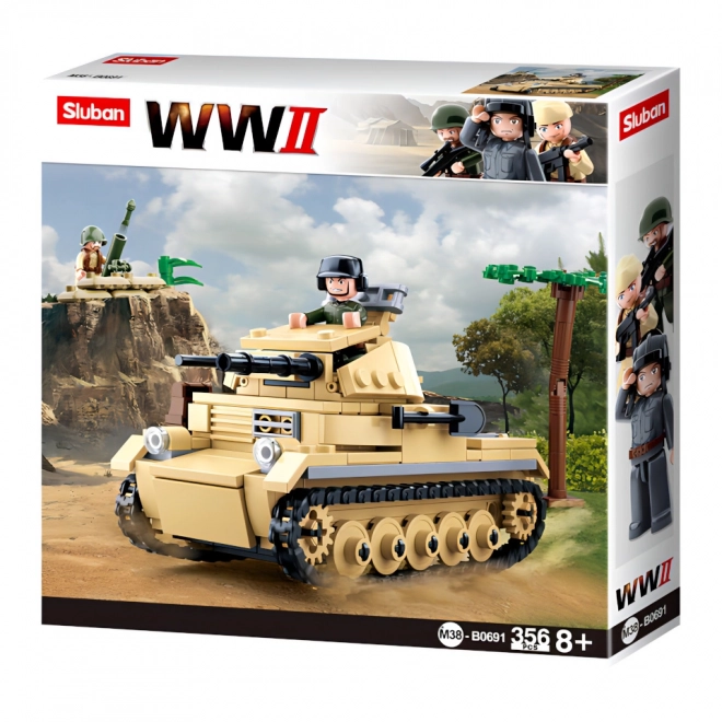 Sluban WWII M38-B0691 Char allemand Panzer II