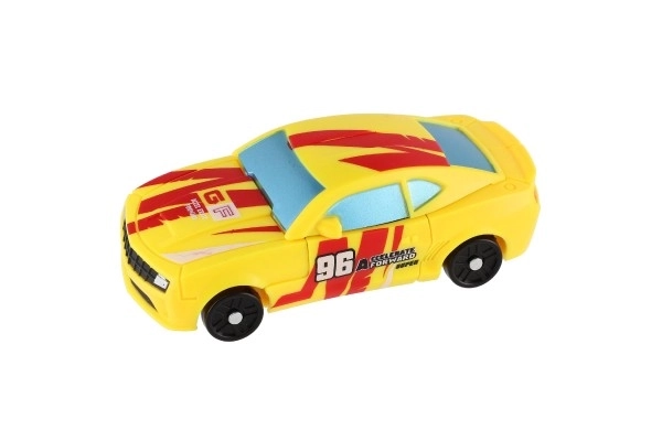 Transformer robot voiturette jaune