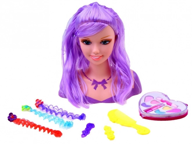 Tête à coiffer avec accessoires