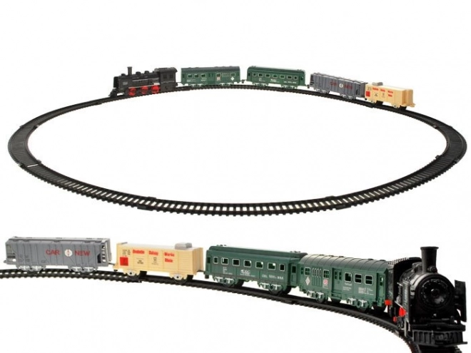 Ensemble de train électrique avec wagons