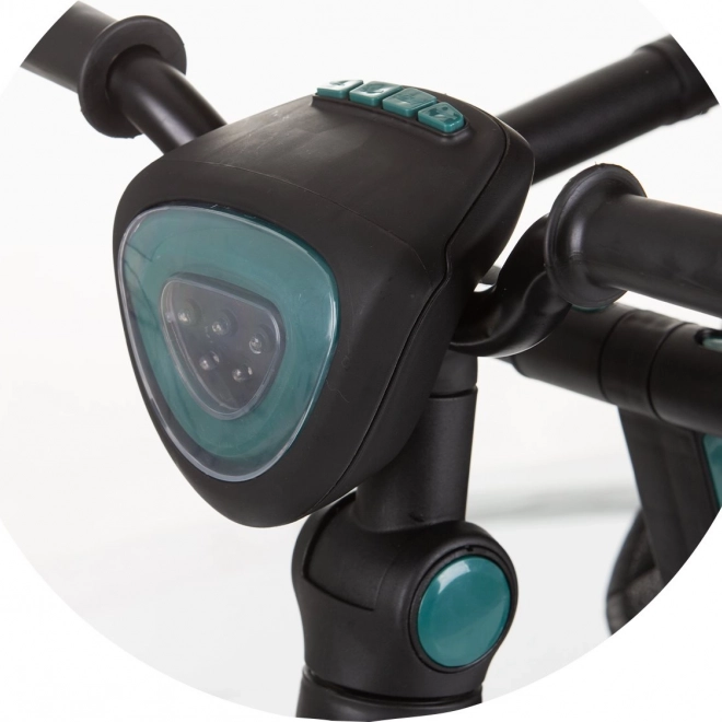Chipolino tricycle avec toit et boîte musicale Derby 2v1 Obsidian