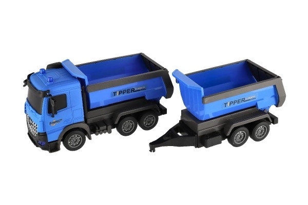 Camion avec remorque BENNE en plastique 50cm