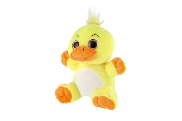 Animal en peluche grandes yeux 18 cm sur carte