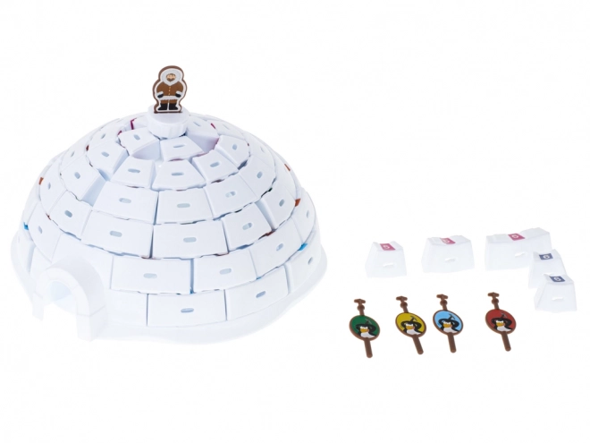 Jeu de société construis un igloo avec des pingouins
