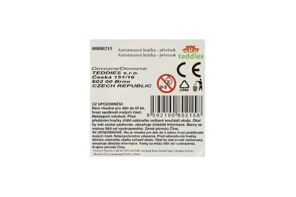 Pendentif fidget cœur changeant de forme antistress plastique 6cm 4 couleurs dans une boîte 6x6,5cm 24pcs dans un carton